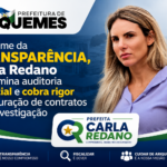 Em nome da transparência, Carla Redano determina auditoria especial e cobra rigor na apuração de contratos sob investigação