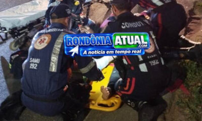 Na Avenida Brasil em Ji-Paraná: Ultrapassagem termina em colisão brutal entre duas motos e deixa vários feridos