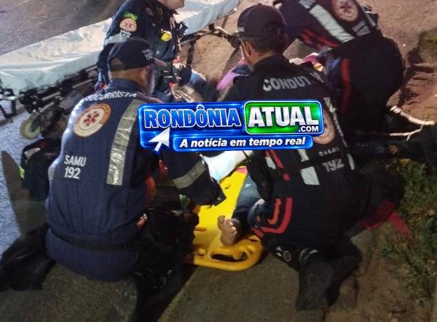 Na Avenida Brasil em Ji-Paraná: Ultrapassagem termina em colisão brutal entre duas motos e deixa vários feridos