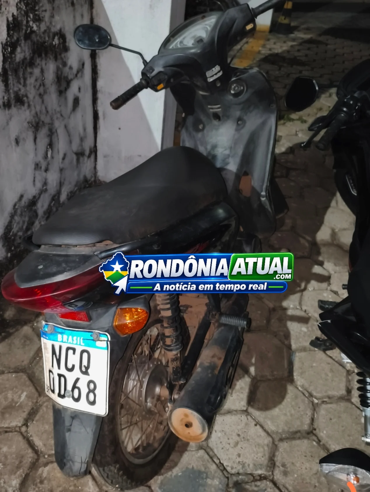 JI-PARANÁ – MOTO COM REGISTRO DE ROUBO É ENCONTRADA E RECUPERADA PELA PM