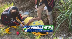 Engavetamento com quatro veículos deixa duas pessoas feridas durante carreata política em Ji-Paraná