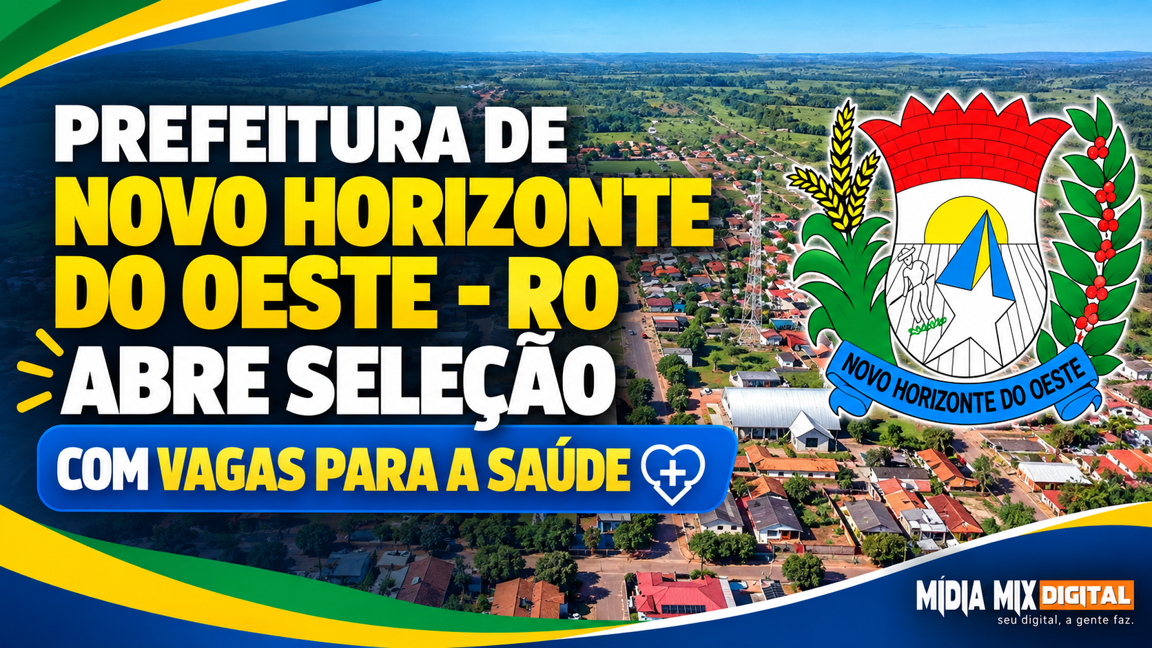Prefeitura de Novo Horizonte do Oeste – RO abre seleção com vagas para a saúde