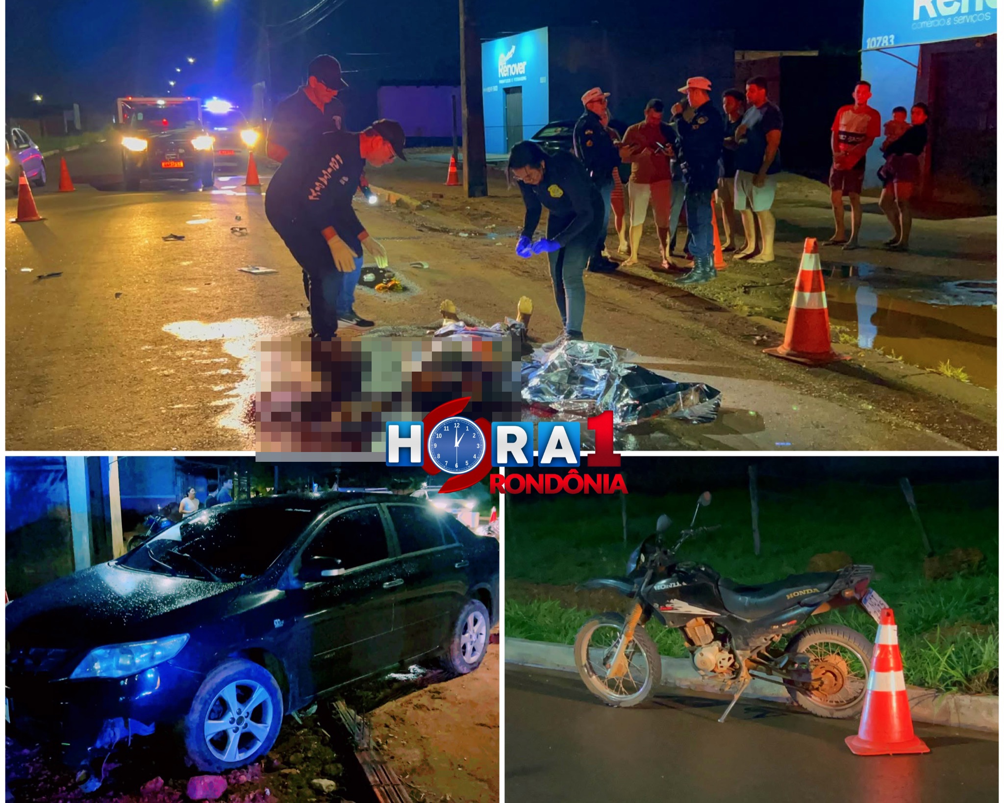 URGENTE: Cavalos soltos provocam tragédia e motociclista morre em colisão frontal