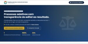 Prefeitura de Novo Horizonte do Oeste abre seletivo com 39 vagas e salários de até R$ 7,9 mil